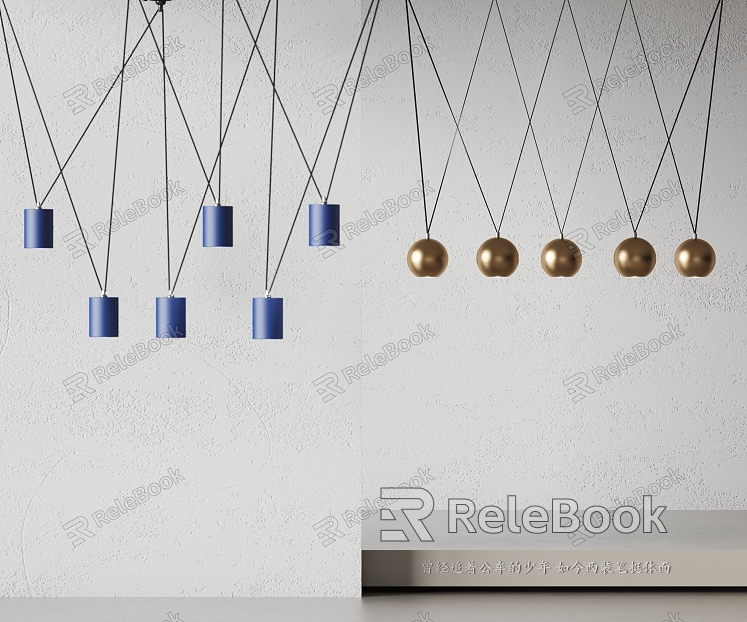 Apparatus chandelier Klein blue chandelier metal chandelier strip chandelier model