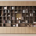 Modern Bookcase Log Bookcase 3d model