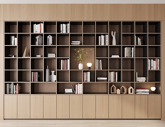 Modern Bookcase Log Bookcase 3d model