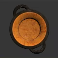Ancient Greek Vase With Black Bird Motifs And Orange Black Geometric Patterns