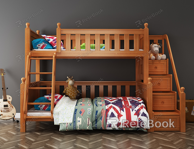 Modern Bed and Bed Children's Bed model