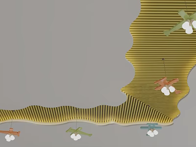 Modern Ceiling 3d model