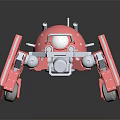 Futuristic Pink Mechanical Creature With Multi Legged Robotic Structure Design 3d model