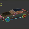 Elegant Green Luxury Coupe With Black Roof Red Interior And Stylish Wheel Design