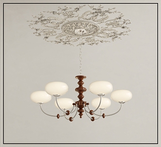 French chandelier 3d model