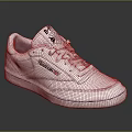 White Reebok Classic Casual Sneakers With Stylish Logo And Stitching Design