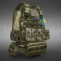 Tactical Camouflage Military Style Backpack With Multiple Pockets And Tech Accessories