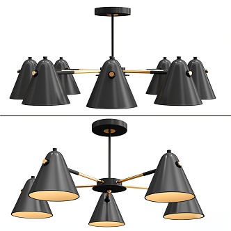 Chandelier lamps 3d model