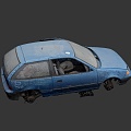 year of car. 3d model