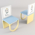 Modern Children's Chair Cartoon Children's Chair 3d model