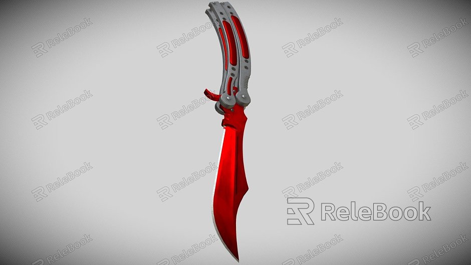 Ruby Butterfly Knife model