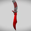 Ruby Butterfly Knife 3d model