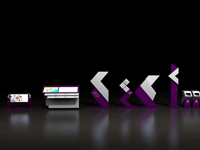 Guide system indicator board 3d model