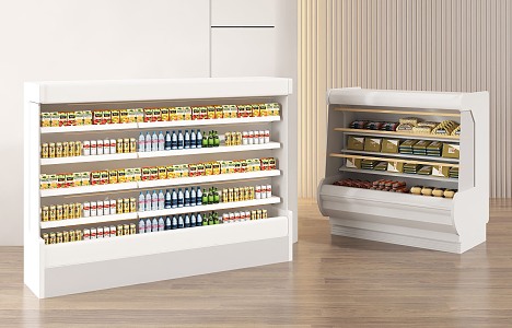 refrigerator modern refrigerator display cabinet 3d model