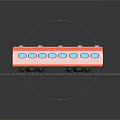 Red And White Train With Blue Windows On Black Tracks