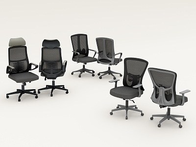 Office Chair Swivel Chair Mesh Chair Conference Chair 3d model