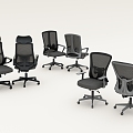 Office Chair Swivel Chair Mesh Chair Conference Chair 3d model