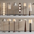 Modern Middle Ancient Floor Lamp 3d model