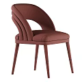 Modern Light Gray Beige Upholstered Dining Chair With Curved Backrest Black Legs Gold Accented Feet