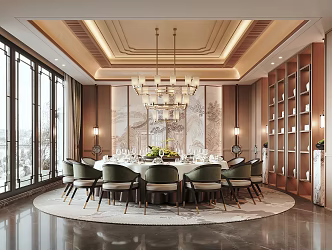 New Chinese-style private room 3d model