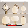 Light Luxury Table Lamp Metal Table Lamp 3d model
