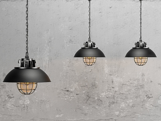 Industrial LOFT chandelier 3d model