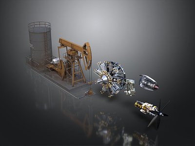 Drilling rig drilling platform drilling oil platform drilling oil drilling machine drilling equipment oil production equipment jack-up drilling rig 3d model