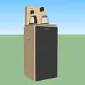 Haier Floor Standing Water Dispensers With Black And Gold Modern Design For Home Use