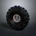Durable Off Road Car Tire With Deep Tread Pattern And Metal Wheel Rim