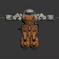 Modern Robot Mech Warrior Mech Soldier Machine Battlearm Mechanical Battlearm 3d model