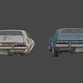 Abandoned Pinto Car 3d model