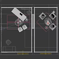 Elegant Grey Open Plan Living And Dining Room With Luxury Chandeliers And Comfortable Sofas