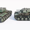 Green Military Tank Models With 52 Markings Turrets And Tracks