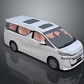 White Toyota MPV With Sunroof Spacious Interior Seats And Modern Design