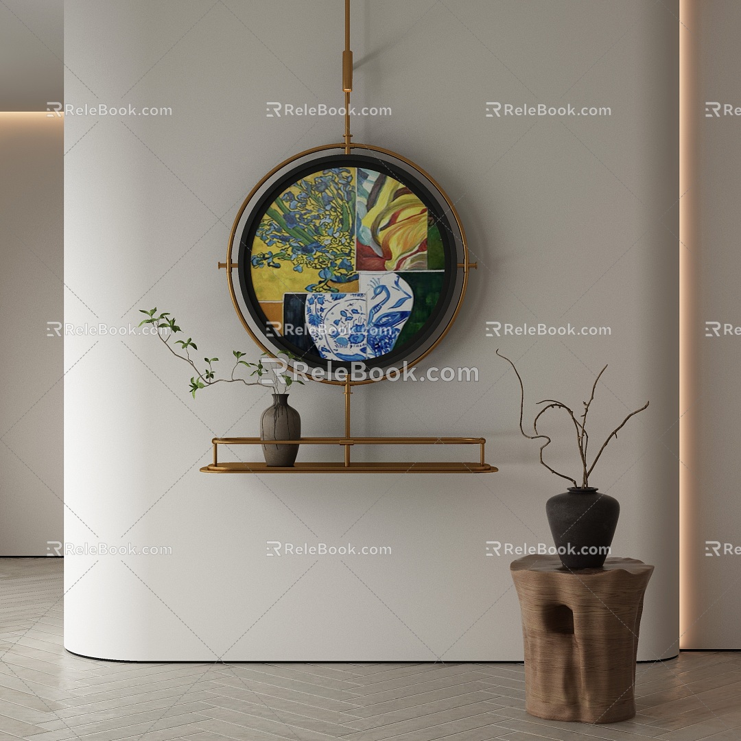 modern decorative painting 3d model