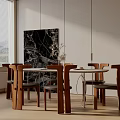 Modern dining table 3d model