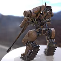 Modern Robot Warrior 3d model