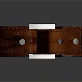 Vintage Red Leather Bracelet With Metal Buckle And Distressed Texture