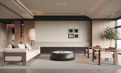 modern living room 3d model