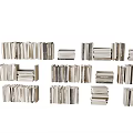 Assorted Books and Magazines Stacked in Different Sizes and Arrangements for