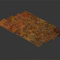 Natural Wooden Stone Panels With Orange Yellow Patterns Irregular Spots And Natural Texture