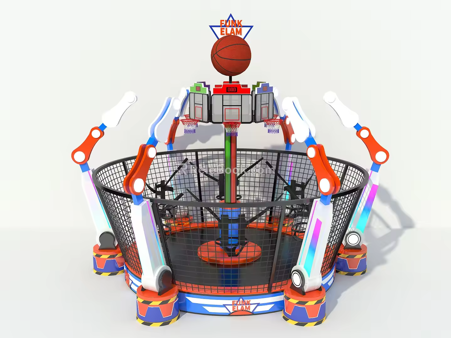 Children's Trampoline Rotating Bungee Dunk Bungee Jumping Children's Bungee Jumping 3d model