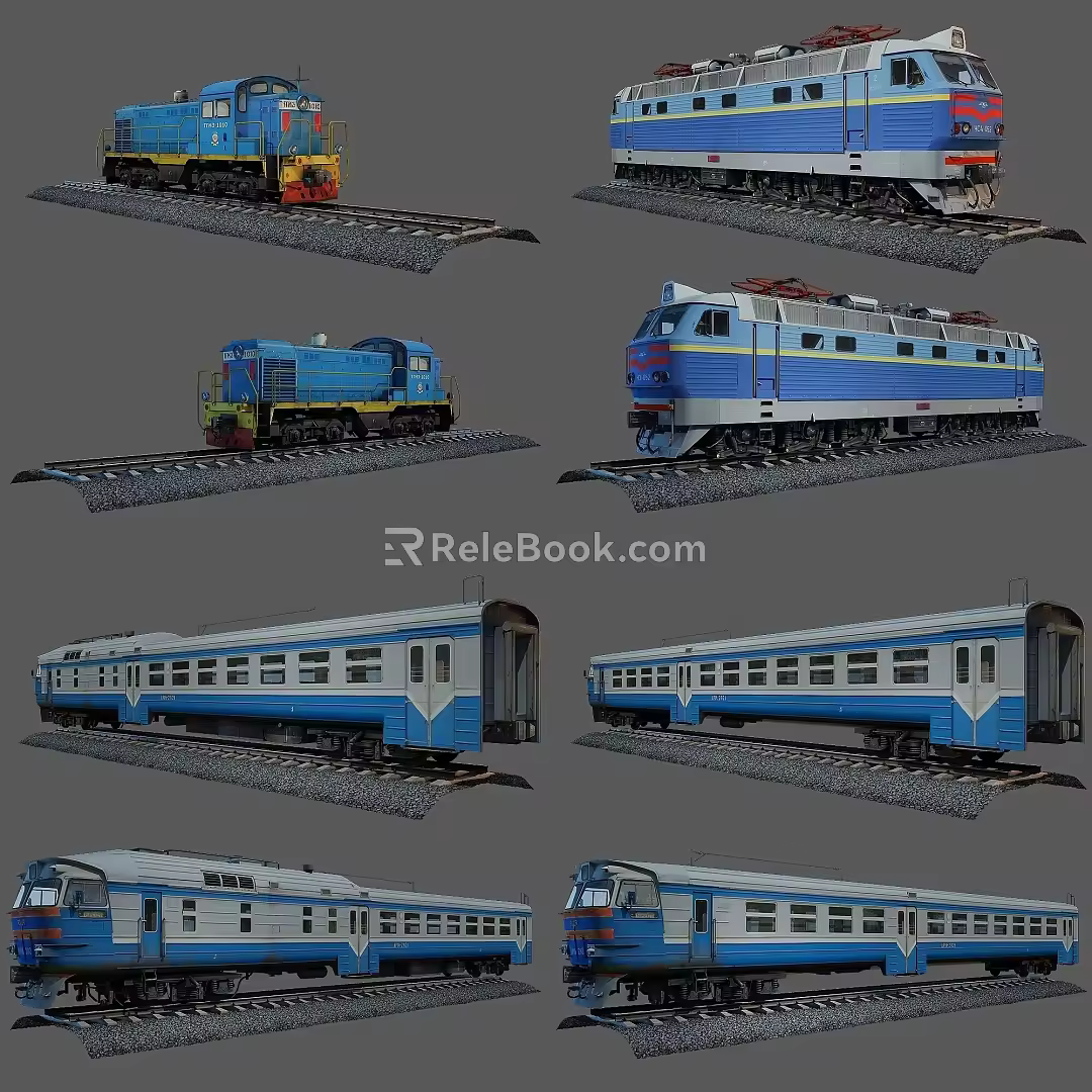 The Modern Train 3d model
