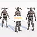Virtual Character Game Character Ancient Warrior 3d model