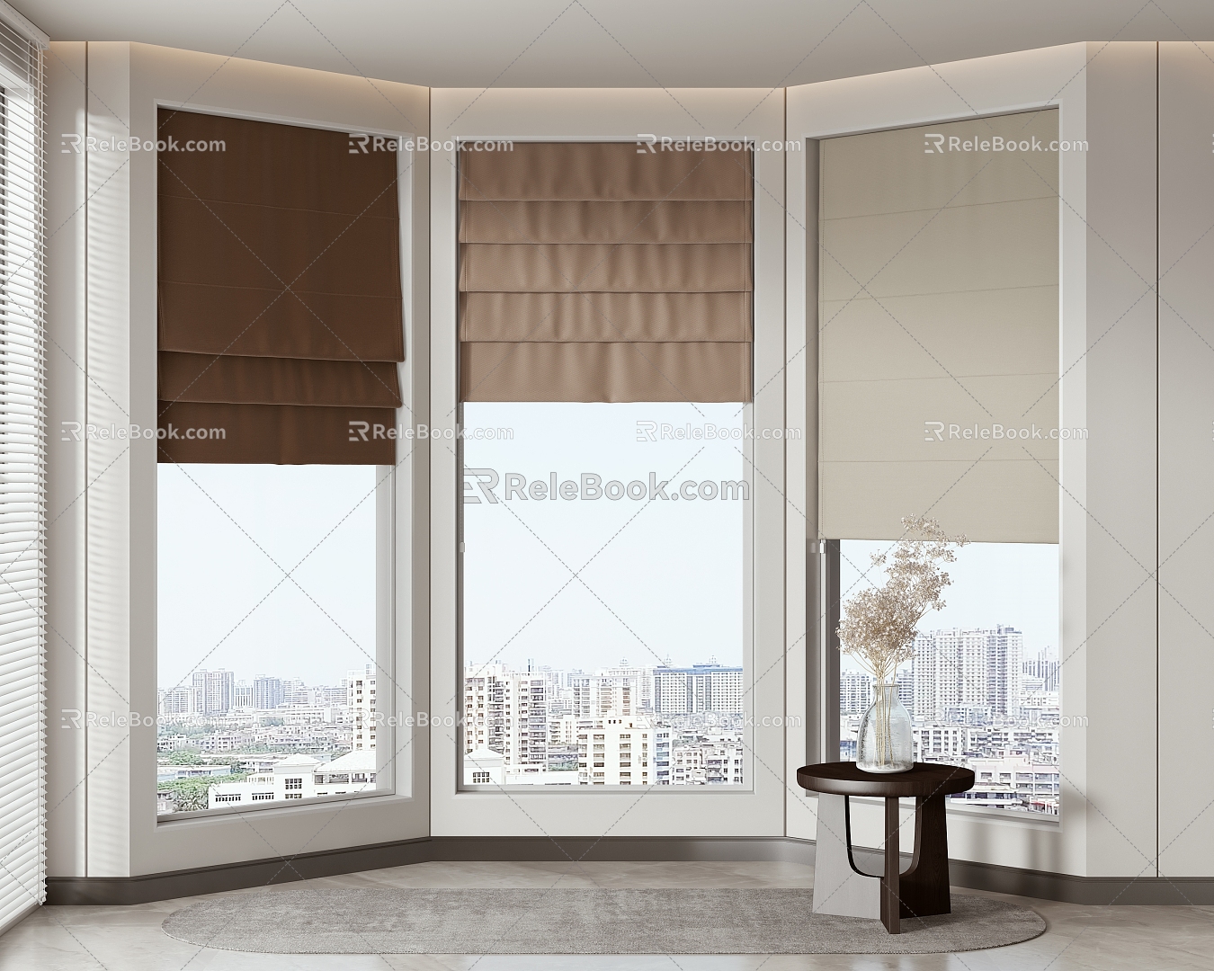 Modern Curtains 3d model