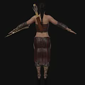 Realistic Woman Primitive Barbarian Tribal Characters Female Characters 3d model