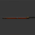 Traditional Decorative Carved Sword With Intricate Metal Blade And Wooden Scabbard