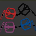 High Quality Car Pedals In Red Pink Blue And Black Colors For Automotive Use