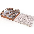 Precast Concrete Components With Steel Rebar Spikes And Grid Patterned Panel