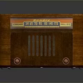 Antique Vintage Radio With Wooden Case Classic Dial And Retro Knobs